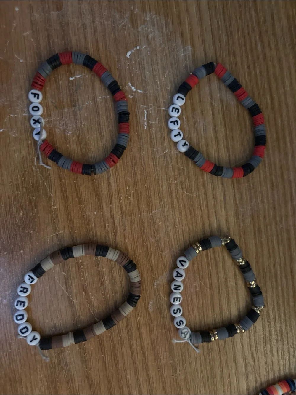 Custom Kids Multicolor Beaded Name Bracelet - Assorted Colors